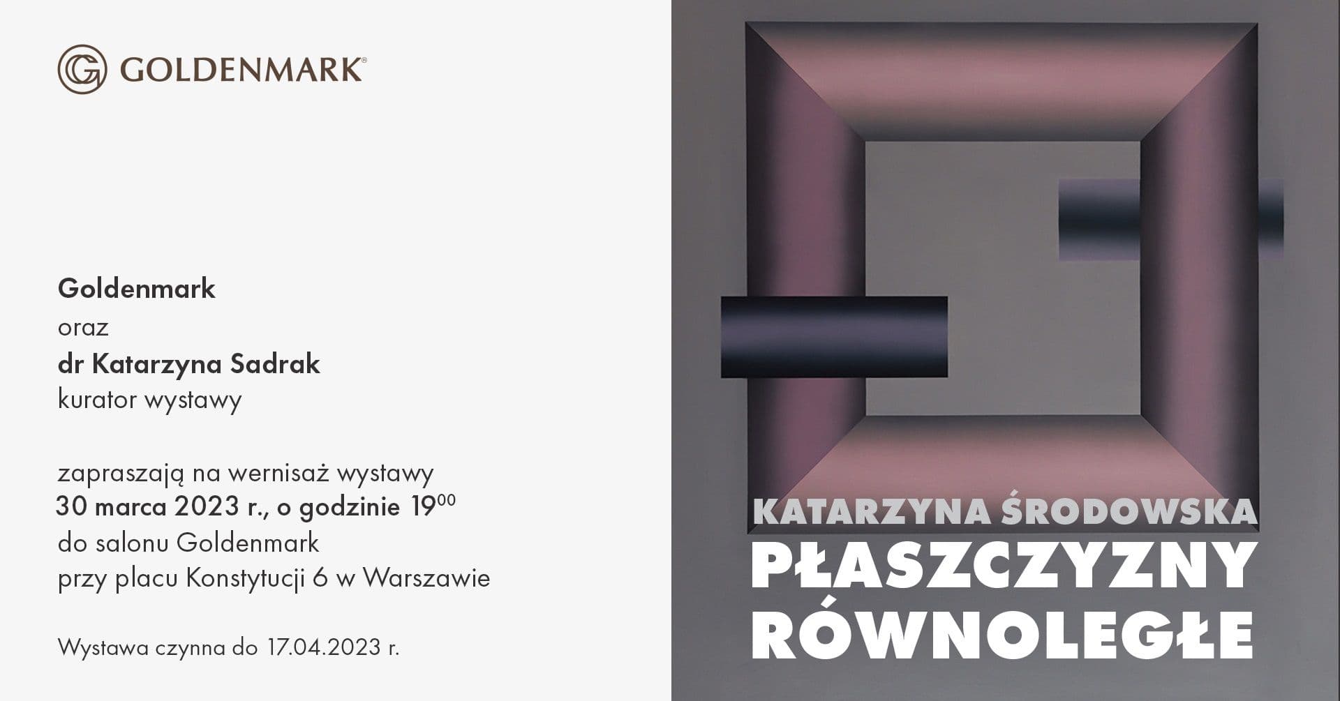 Wystawa indywidualna „PŁASZCZYZNY RÓWNOLEGŁE”